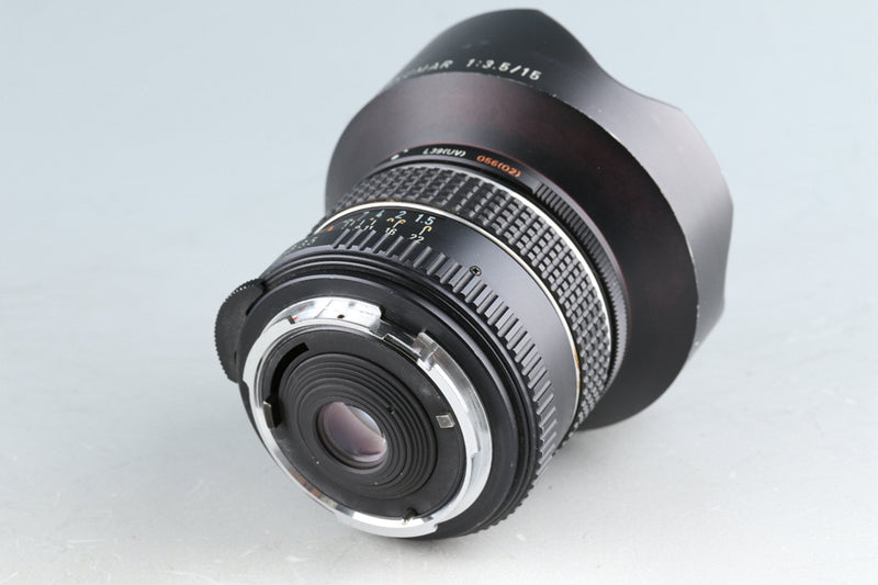 Asahi Pentax SMC Takumar 15mm F/3.5 Lens for M42 + K Mount Adapter #45707G23