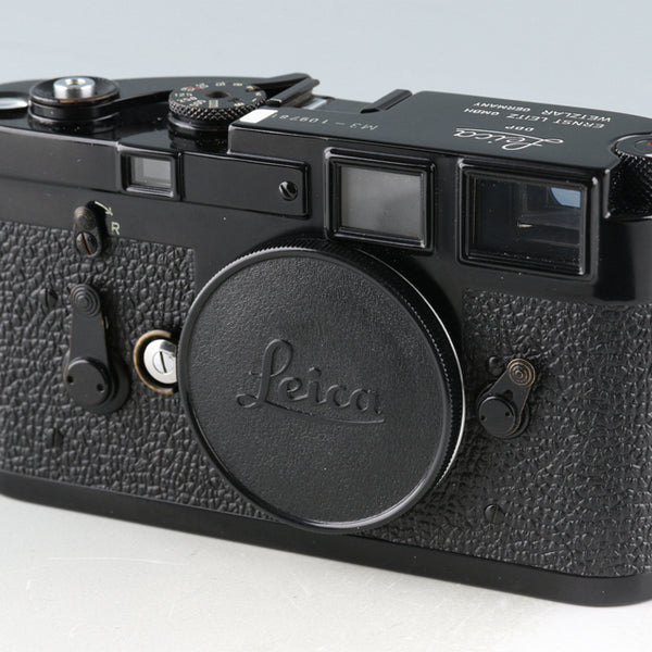 Leica Leitz M3 Black Paint 35mm Rangefinder Film Camera #46085K