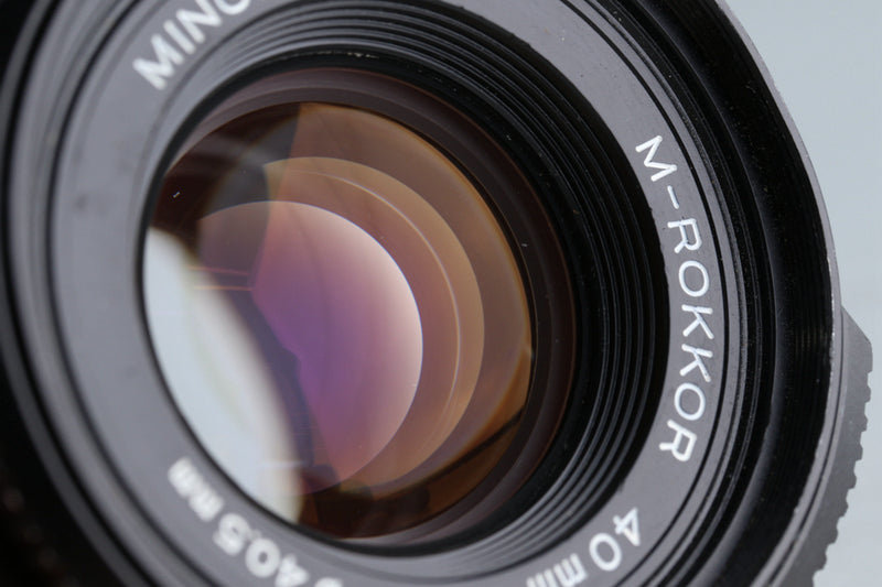Minolta CLE + M-Rokkor 40mm F/2 Lens #46376D2