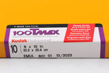 Kodak T-MAX 100 8×10 Black & White Film #46470H