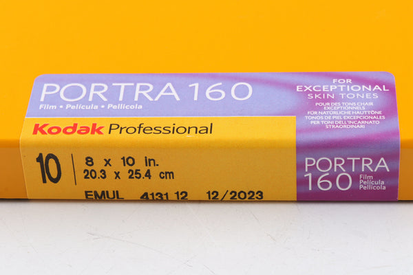 Kodak PORTRA 160 8×10 Color Negative Film #46472H