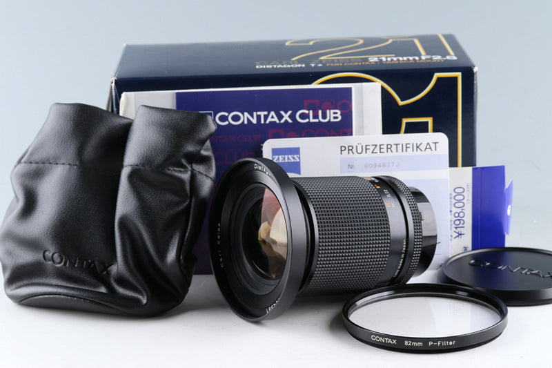 Contax Carl Zeiss Distagon T* 21mm F/2.8 MMJ Lens for CY Mount With Box #46482L9