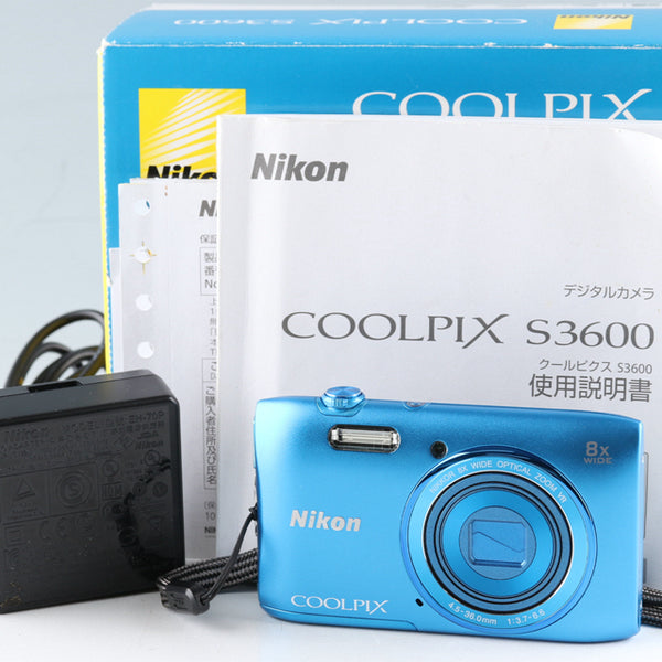 Nikon Coolpix S3600 Digital Camera With Box #46733L4 – IROHAS SHOP