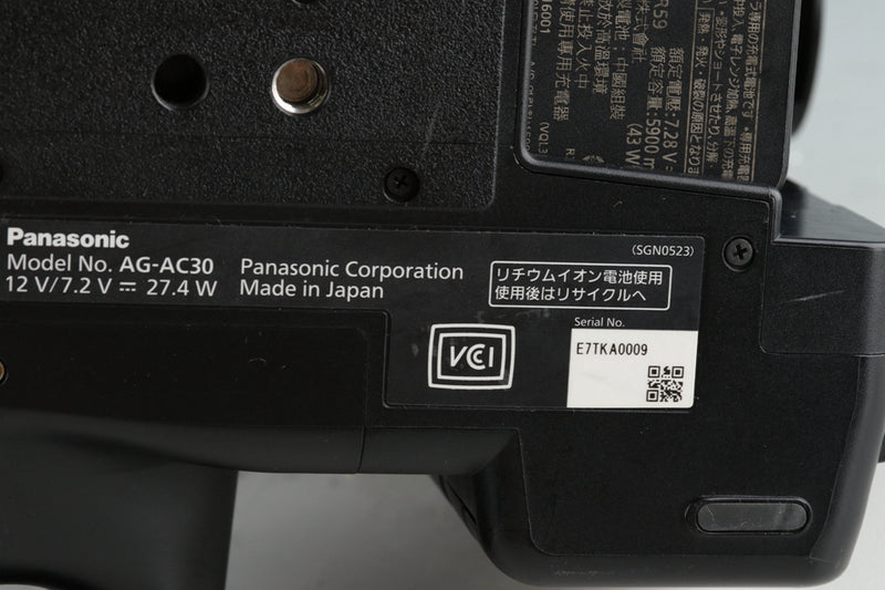 Panasonic Memory Card Camera Recorder AG-AC30 #47014L