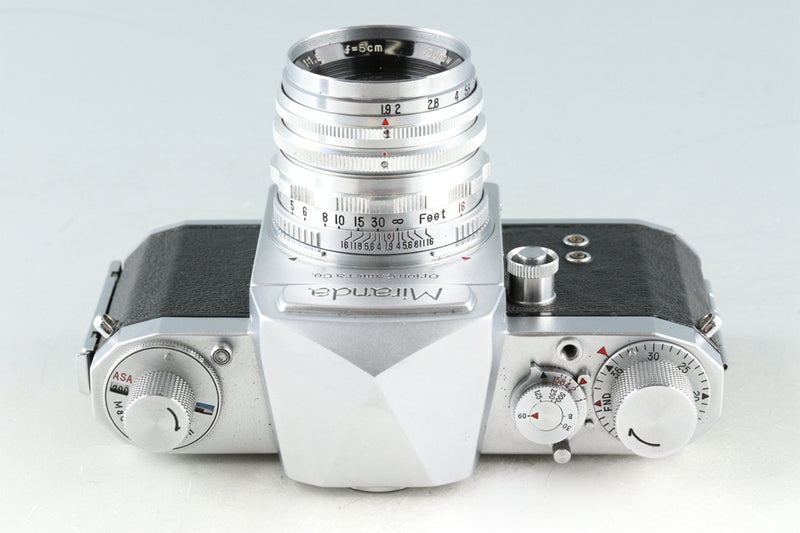 Miranda T 35mm SLR Film Camera + Zunow 50mm F/1.9 Lens #47442E4