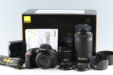 Nikon D5600 + AF-P DX Nikkor 18-55mm F/3.5-5.6 G VR Lens + AF-P DX Nikkor 70-300mm F/4.5-6.3 G ED VR Lens With Box #47549L5