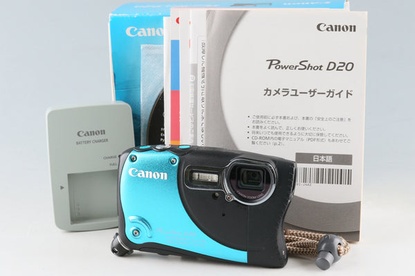 Canon Power Shot D20 Digital Camera With Box #47895L3