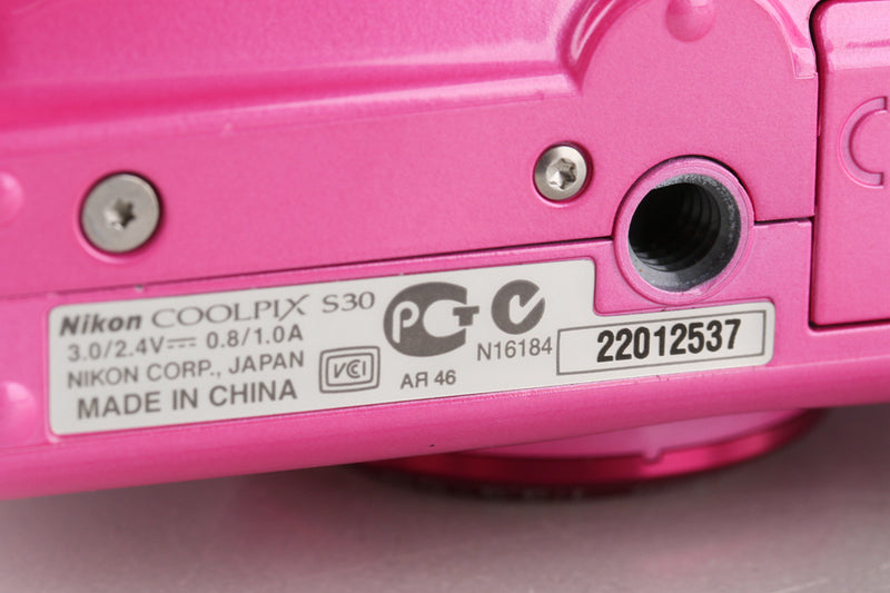 Nikon COOLPIX S30 ピンク