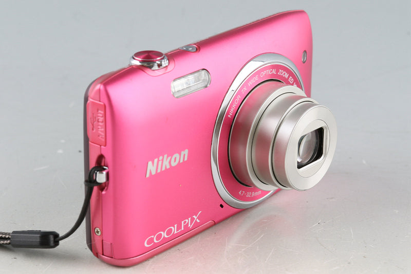 動作確認済みNikon COOLPIX s3500 赤 ピンク7x wide - デジタルカメラ