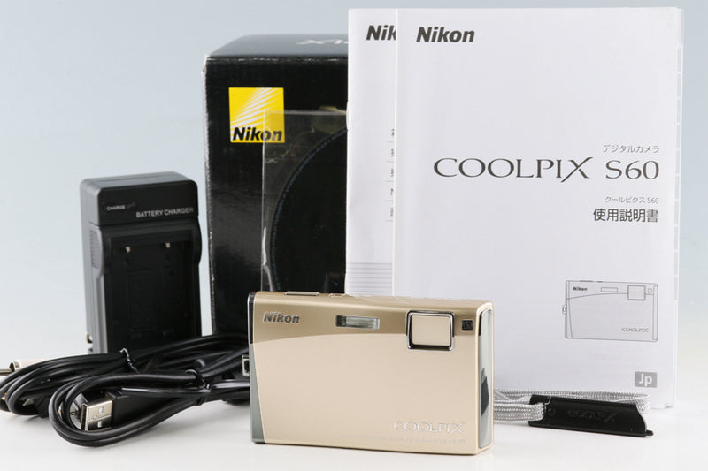 Nikon Coolpix S60 Digital Camera With Box #48269L4