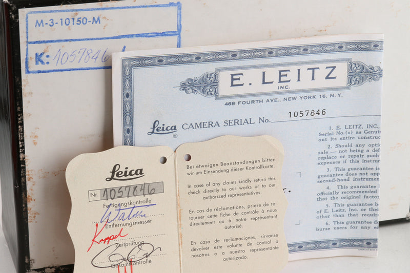 Leica Leitz M3 35mm Rangefinder Film Camera With Box #48405L1