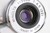 Minolta Prod 20'S 35mm Film Camera #48482D6