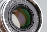 Voigtlander Color-Skopar 50mm F/2.5 Lens for L39 #48569C2