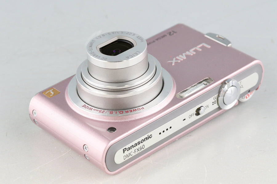 【美品】 Panasonic LUMIX DMC-FX60 ケース付き ピンク Panasonic LUMIX DMC-FX60 ピンク デジタルカメラ
