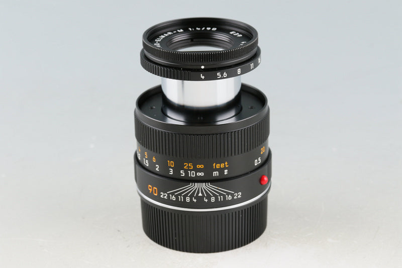 Leica Macro-Elmar-M 90mm F/4 Lens + Macro Adapter-M + Angle Finder M With Box #48683L2