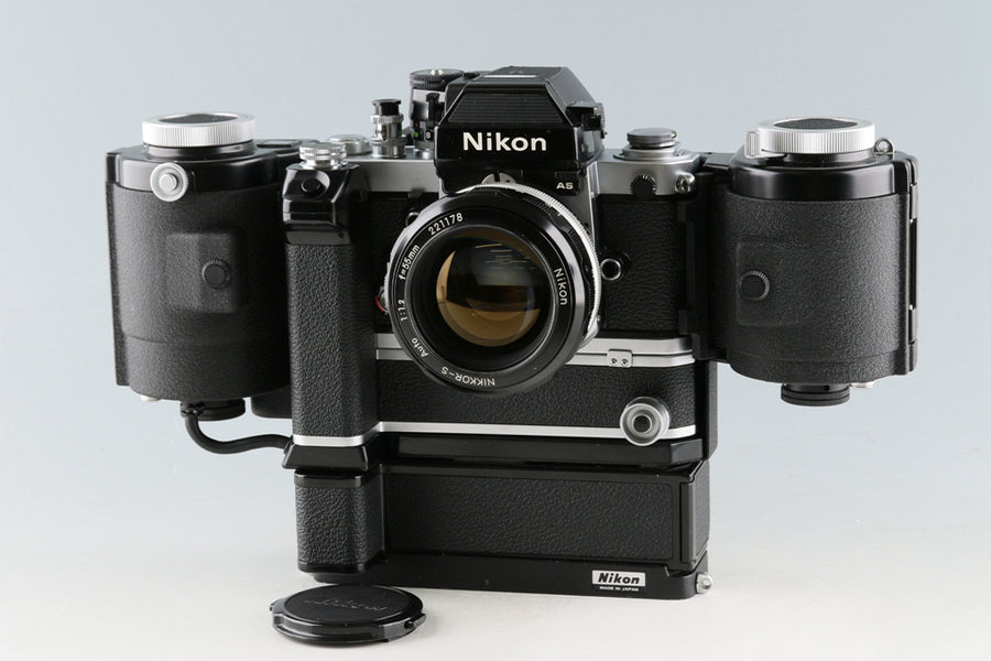 Nikon F2AS + NIkkor-S Auto 55mm F/1.2 Ai Lens + MF-1 + MD-2 + MB-1 + A –  IROHAS SHOP