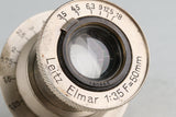 Leica Leitz Elmar 50mm F/3.5 Lens for Leica L39 #48865T