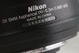 Nikon AF-S DX Nikkor 35mm F/1.8 G Lens #49040A3