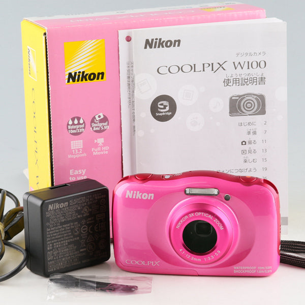 Nikon Coolpix W100 Digital Camera With Box #49161L4