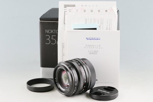 Voigtlander Nokton 35mm F/1.2 Aspherical Lens for Fujifilm X Mount With Box #49182L7
