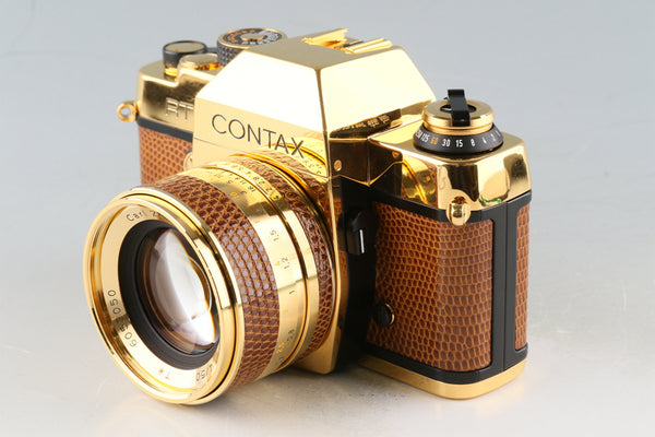 Contax RTS Gold + Planar T* 50mm F/1.4 AEJ Gold Lens Wirh Box #49204L8