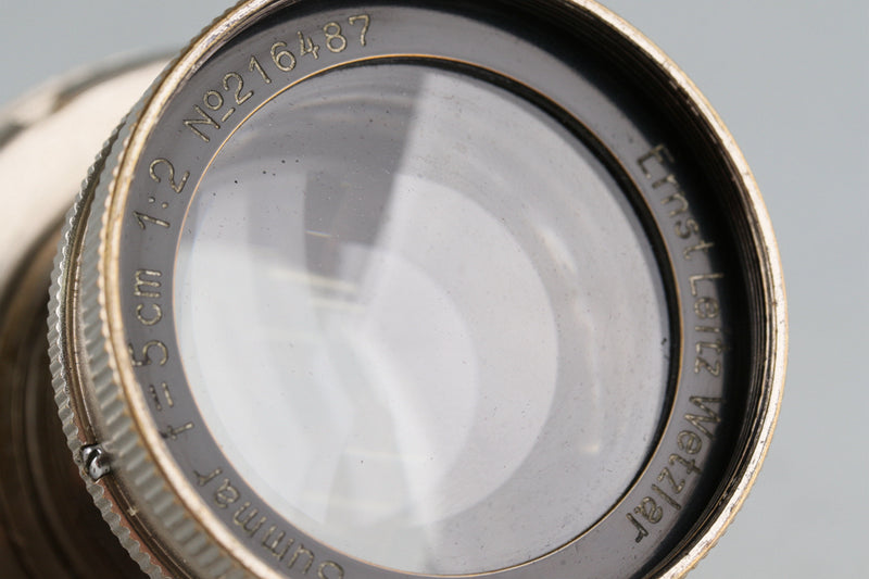 Leica Leitz Summar 50mm F/2 Nickel Lens for Leica L39 #49432C2
