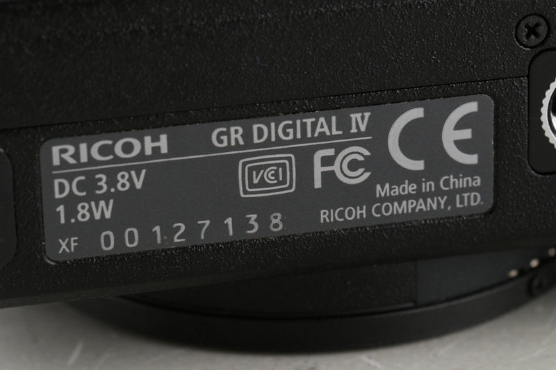 Ricoh GR IV Digital Camera #49936D1
