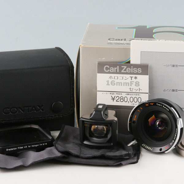 Contax Carl Zeiss Hologon T* 16mm F/8 Lens for Contax G1 G2 With Box  #49961L8