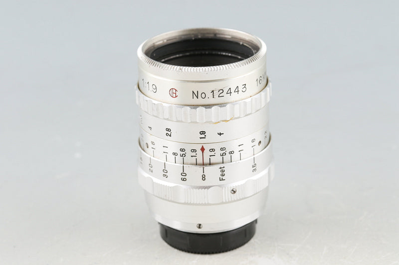 Ichizuka Opt. Professional Kinoter 50mm F/1.9 Lens #49997L7