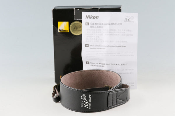 *New* Nikon 100th Anniversary Premium Camera Strap Black #50068L8