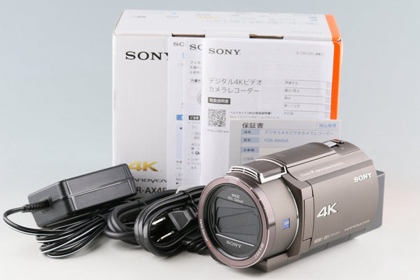 Sony Handycam FDR-AX45A　With Box *Japanese Version Only* #50200L2