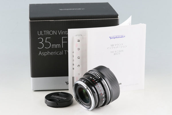 *New* Voigtlander Ultron Vintage Line 35mm F/2 Aspherical Type II Lens for Leica M With Box #50313L7