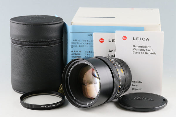 Leica Summilux-R 80mm F/1.4 ROM E67 Lens for Leica R With Box #50413L1