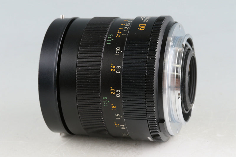Leica Leitz Macro-Elmarit-R 60mm F/2.8 3-Cam Lens for Leica R #50416T