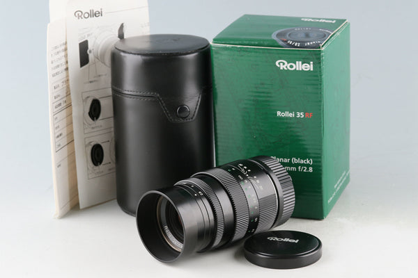Rollei Planar 80mm F/2.8 HFT Lens Black for Leica M With Box #50420L7