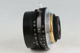 Voigtlander Color-Skopar 28mm F/3.5 Lens Black for Leica L39 With Box #50441L6