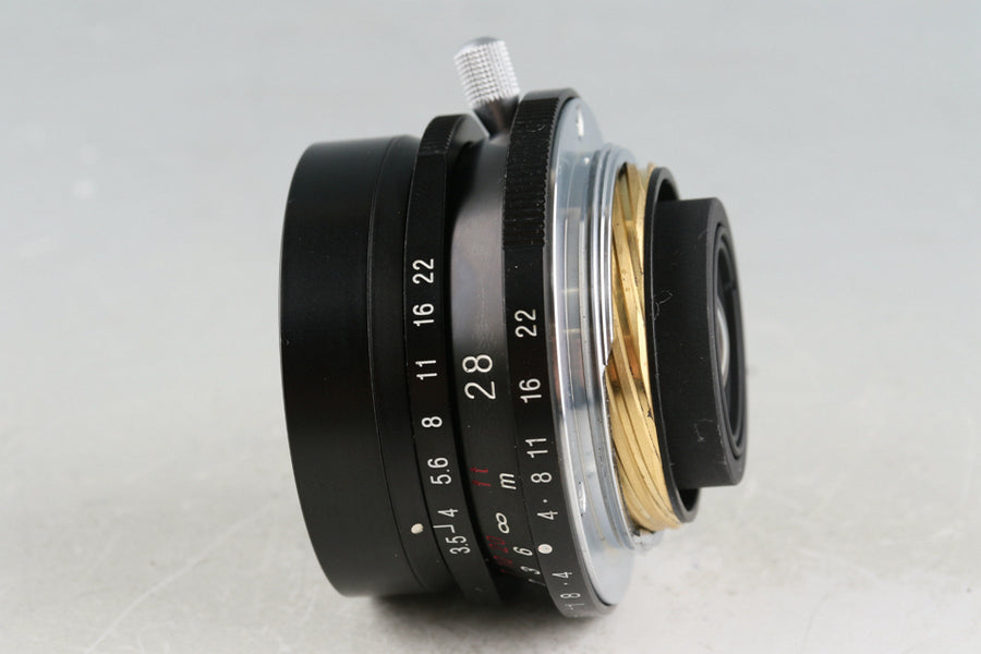 Voigtlander Color-Skopar 28mm F/3.5 Lens Black for Leica L39 With Box –  IROHAS SHOP