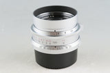 Voigtlander Color-Skopar 50mm F/2.5 Lens Silver for L39 With Box #50444L6