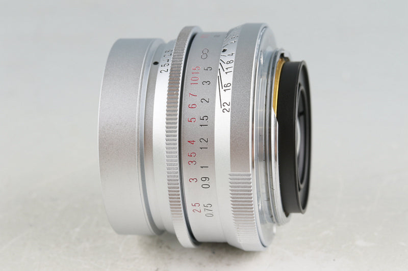 Voigtlander Color-Skopar 50mm F/2.5 Lens Silver for L39 With Box #50444L6