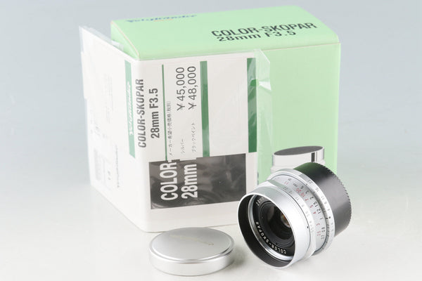 Voigtlander Color-Skopar 28mm F/2.8 Lens Silver for Leica L39 With Box #50447L6