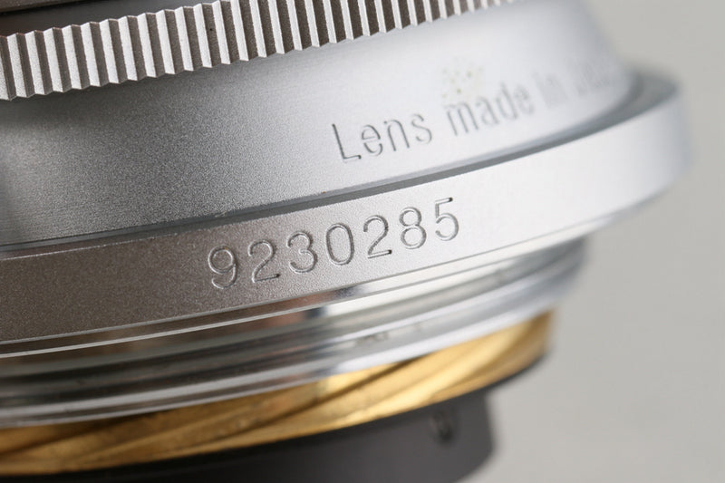 Voigtlander Color-Skopar 28mm F/3.5 Lens Silver for Leica L39 With Box #50447L6