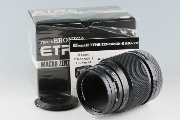 Zenza Bronica ETR Si Macro Zenzanon-E 100mm F/4 Lens With Box #50582L8