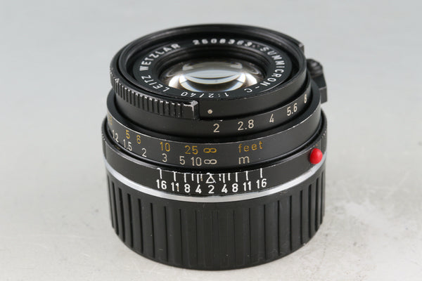 Leica Leitz Summicron-C 40mm F/2 Lens for Leica M #50807T