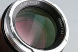 Voigtlander Macro Apo-Lanthar 125mm F/2.5 SL Lens for Canon EF With Box #50882L7