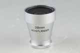 Voigtlander 28mm View Finder Silver #50891F2
