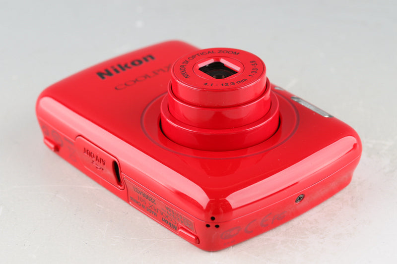 Nikon Coolpix S01 Red Digital Camera With Box #50924L4
