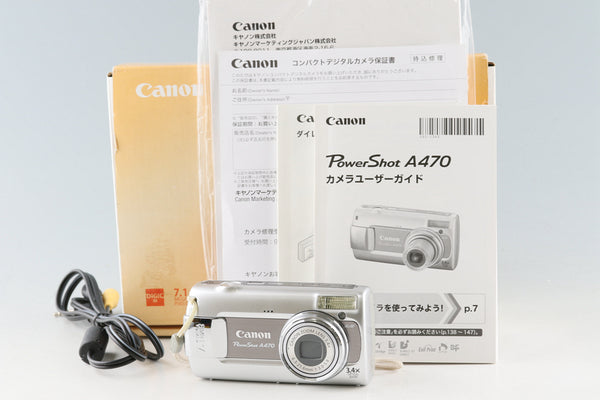 Canon Power Shot A470 Digital Camera With Box #51018L3
