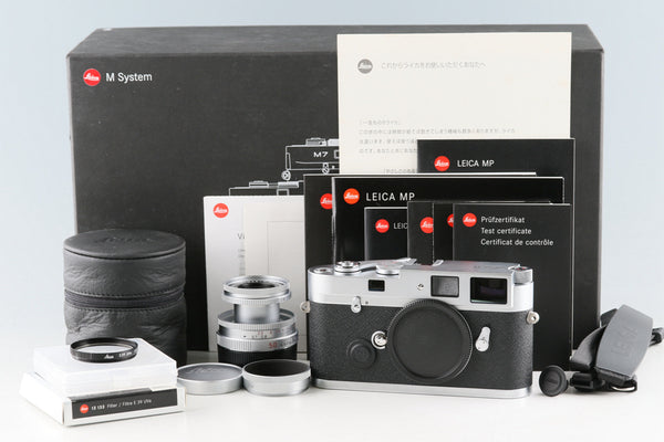Leica MP 0.72 Silver + Elmar-M 50mm F/2.8 Lens With Box #51052L1