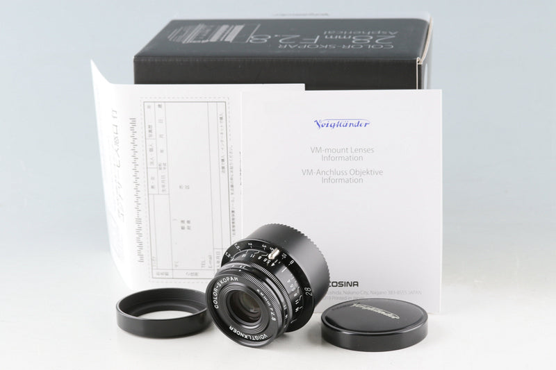 Voigtlander Color-Skopar 28mm F/2.8 Aspherical Lens Black for Leica L39 With Box #51101L7