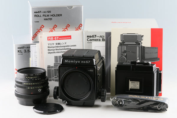 Mamiya RB67 Pro SD + K/L 127mm F/3.5 L Lens + Roll Film Holder HA701 With Box #51507L10